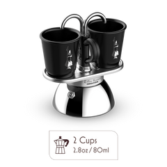 Induction Mini Moka Pot Espresso Gift Set | Italian Coffee Maker with Cups