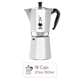 Iconic Moka Pot Italian Coffee & Stovetop Espresso Maker - 18 Cups