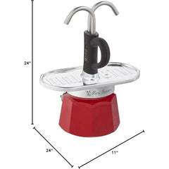 Mini Moka Pot Espresso Gift Set | Italian Coffee Maker with Cups