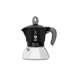 Bialetti Moka Induction Black 2 Espresso Cup, Black – Italian Stovetop Espresso Maker