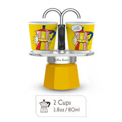 Mini Moka Pot Espresso Gift Set | Italian Coffee Maker with Cups
