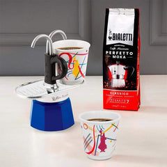 Mini Moka Pot Espresso Gift Set | Italian Coffee Maker with Cups