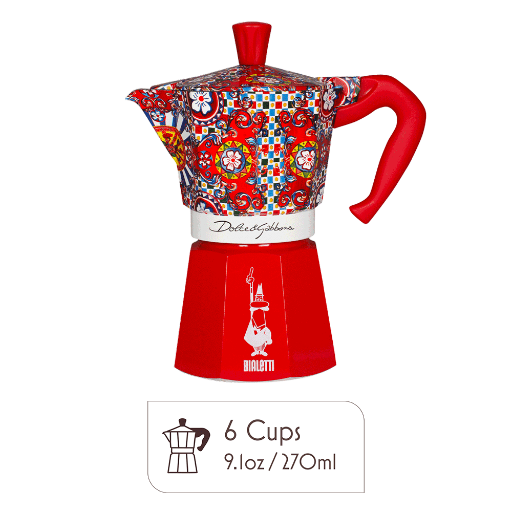 Dolce & Gabbana Moka Pot Italian Coffee & Stovetop Espresso Maker