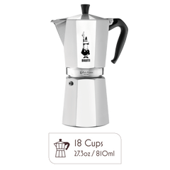 Iconic Moka Pot Italian Coffee & Stovetop Espresso Maker - 18 Cups
