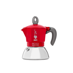 Bialetti Moka Induction Red 2 Cup, Red – Italian Stovetop Espresso Maker