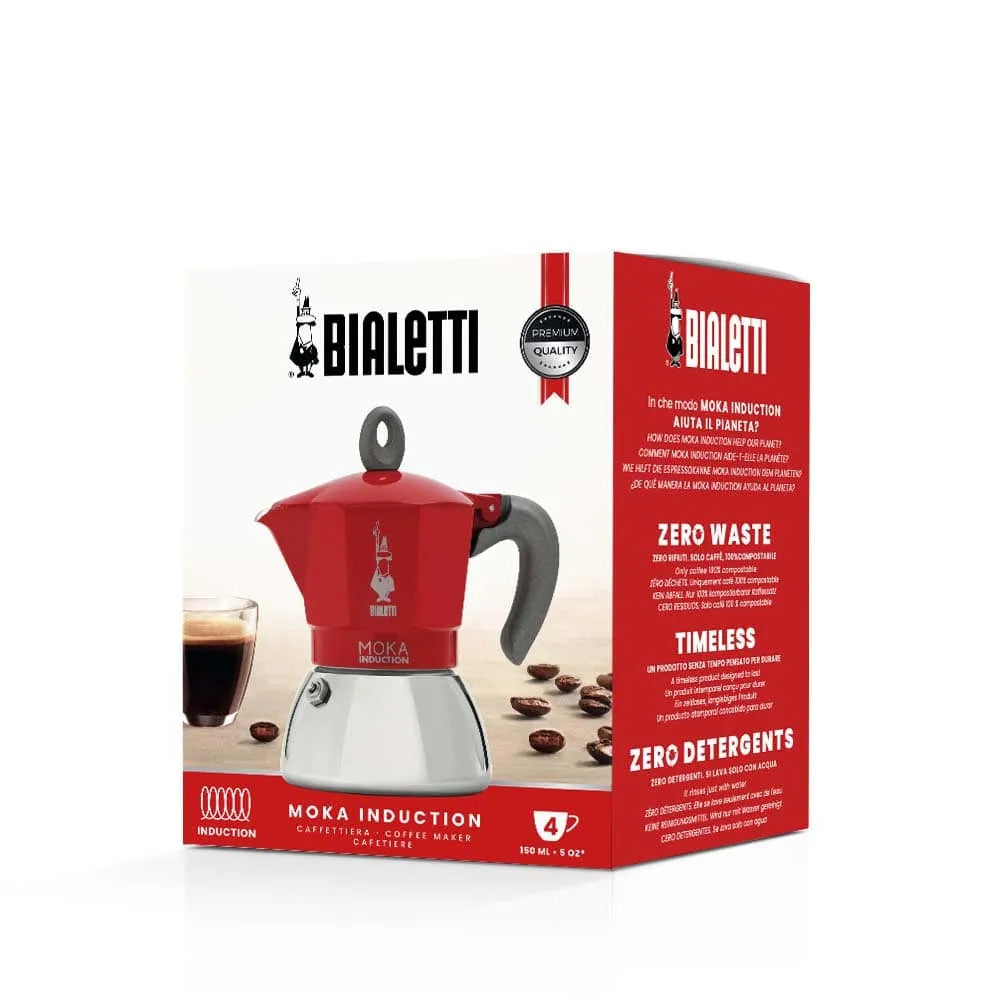 Bialetti Induction Moka Pot – Italian Stovetop Espresso Maker
