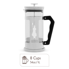 Bialetti Preziosa French Press 8 Cup – Coffee & Tea Maker