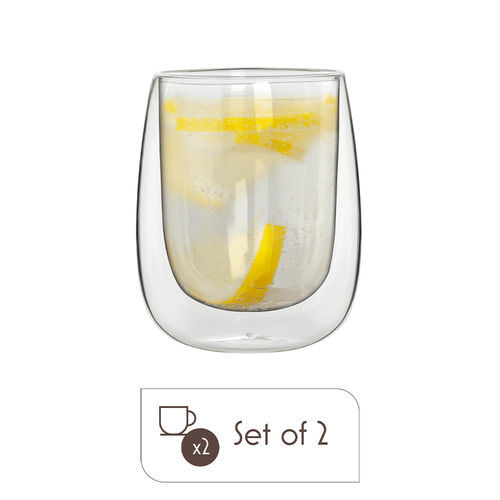 Verona Double-Wall Glass Cups – Espresso, Cappuccino & Iced Drink Sets