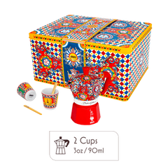 Dolce & Gabbana Moka Pot & Espresso Set Gift Set – Sicilian Cart Design