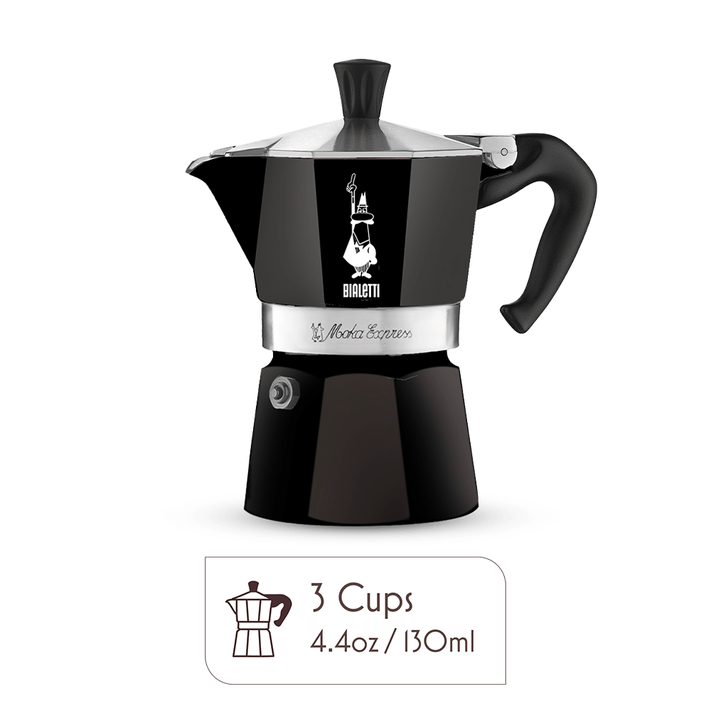 Bialetti Moka Pot 3 Espresso Cup – Italian Stovetop Espresso Maker