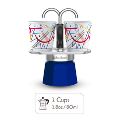 Mini Moka Pot Espresso Gift Set | Italian Coffee Maker with Cups